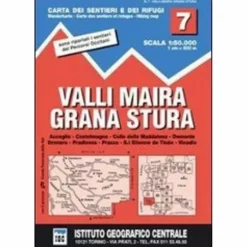 Wanderkarten Und Winterkarten|Wanderkarten Und Winterkarten*IGC ITALIEN WK 7 VALLI MAIRA GRANA STURA - Wanderkarte
