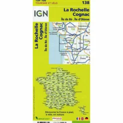 Straßenkarten|Straßenkarten*IGN 138 LA ROCHELLE COGNAC 1:100 000 - Karte