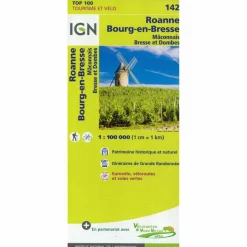 IGN 142 ROANNE MÂCON 1:100 000 - Karte^ Straßenkarten|Straßenkarten