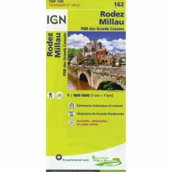 Straßenkarten|Straßenkarten*IGN 162 RODEZ MILLAU 1:100 000 - Karte