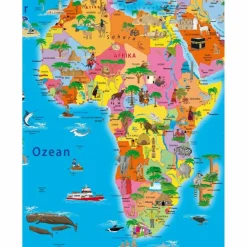 Wandkarten Und Poster*ILLUSTRIERTE POLITISCHE WELTKARTE - Karte