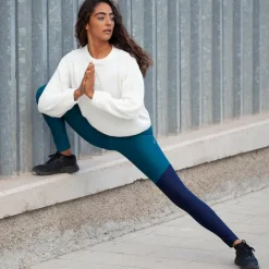 Inaska HIGH WAIST TIGHT  WILD BLUE-PETROL Damen - Leggings^Damen Outdoorhosen