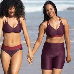 Damen Inaska Outdoorhosen*SHORT HIGH WAIST TIGHT  CHILL DARK BERRY Damen - Shorts