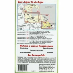 Fahrradkarten|Wanderkarten Und Winterkarten*INSEL USEDOM, AHLBECK, HERINGSDORF, BANS - Wanderkarte