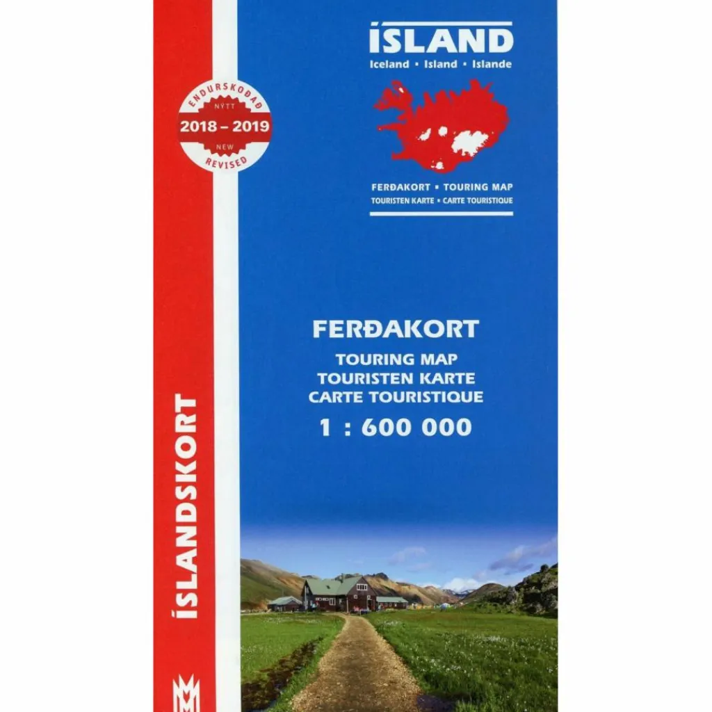 ISLAND TOURING MAP 1 : 600 000 FERDAKORT - Straßenkarte^ Straßenkarten|Straßenkarten