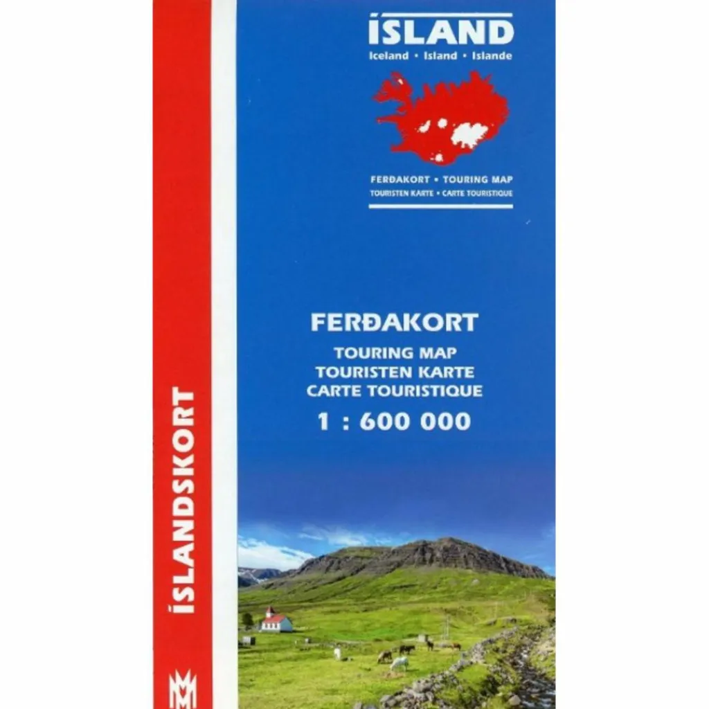ISLAND TOURING MAP 1 : 600 000 FERDAKORT - Straßenkarte^ Straßenkarten|Straßenkarten