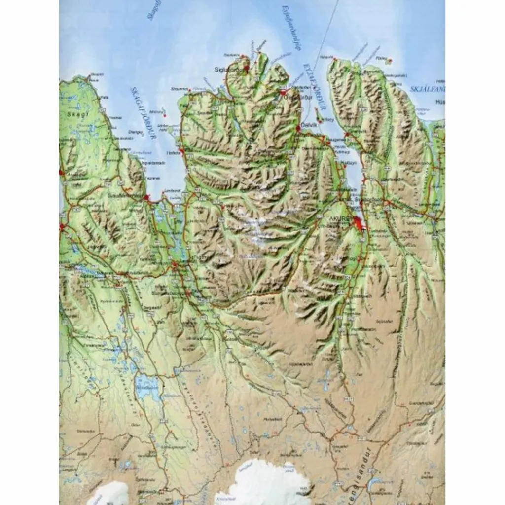 ISLAND TOURING MAP 1 : 600 000 FERDAKORT - Straßenkarte^ Straßenkarten|Straßenkarten