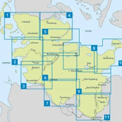 Wanderkarten Und Winterkarten|Wanderkarten Und Winterkarten*ITZEHOE - PINNEBERG 1 : 50 000 - Wanderkarte