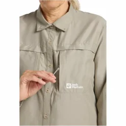 Damen Jack Wolfskin Hemden*BARRIER L/S SHIRT W Damen - Outdoor Bluse