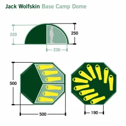 Jack Wolfskin BASE CAMP DOME - Gruppenzelt^ Familienzelte|Winterzelte