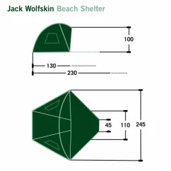 Jack Wolfskin BEACH SHELTER III - Strandmuschel^ Strandmuscheln