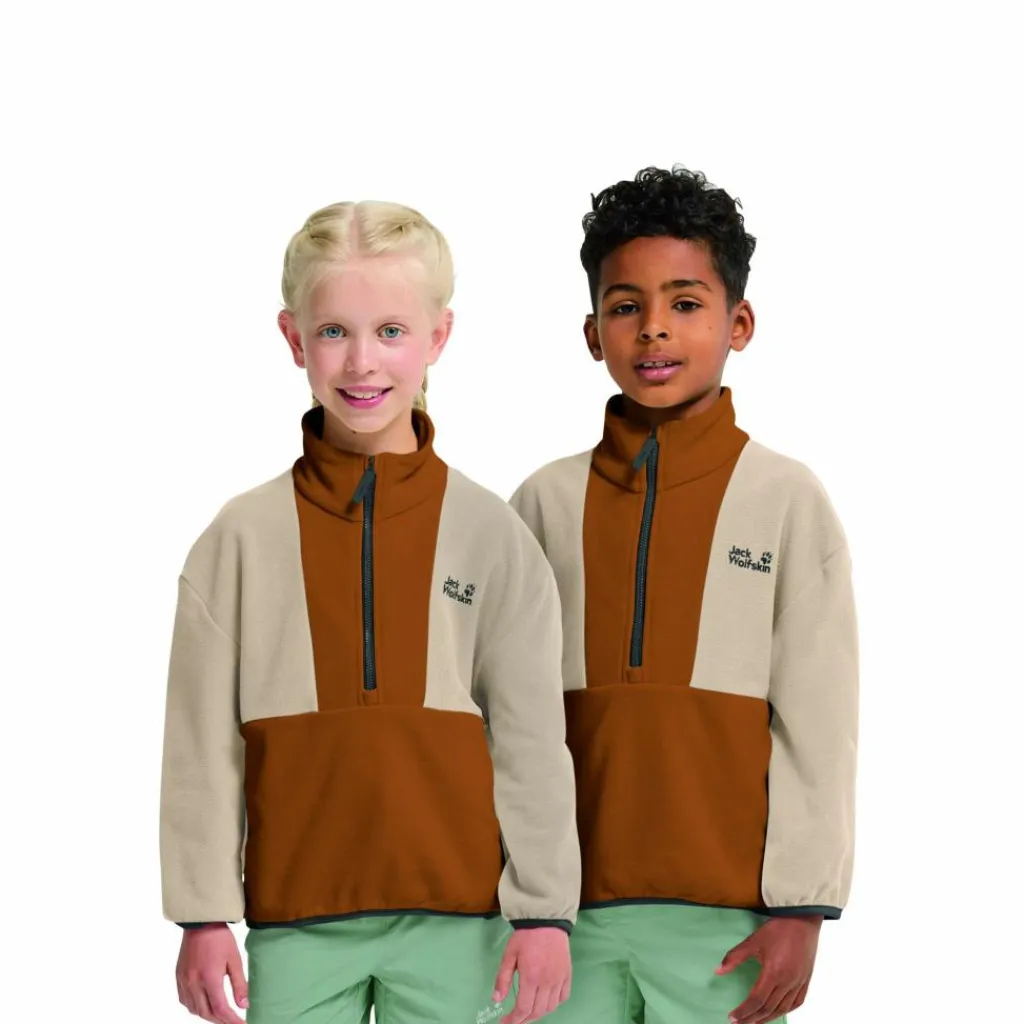 Kinder Jack Wolfskin Kinder Fleecejacken Und Kinderpullover*COLORBLOCK TAUNUS HZ K Kinder - Fleecepullover