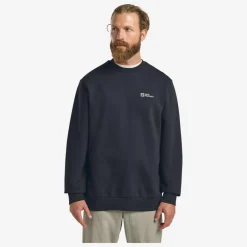 Herren Jack Wolfskin Pullover Und Fleecepullover*ESSENTIAL CREWNECK M Herren - Sweatshirt