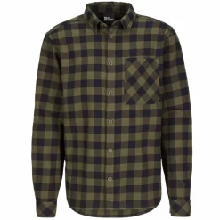 Herren Jack Wolfskin Hemden*LITE FLANNEL SHIRT M Herren - Flanellhemd