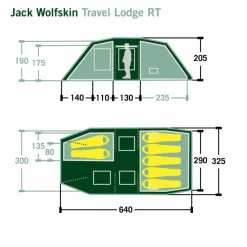 Jack Wolfskin TRAVEL LODGE RT - Familienzelt^ Familienzelte|3-Jahreszeiten-Zelte