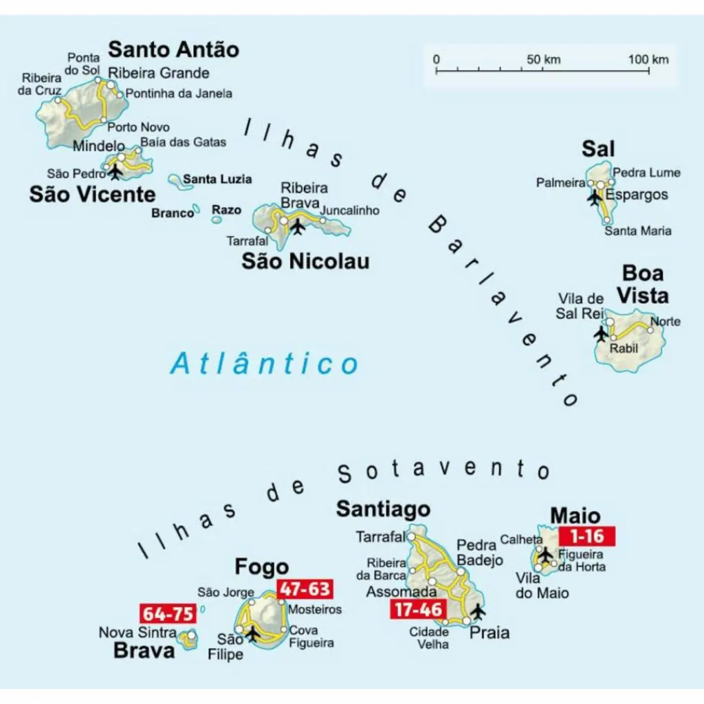 Wanderführer*KAPVERDEN SÜD: MAIO, SANTIAGO, FOGO, BRAVA - Wanderführer