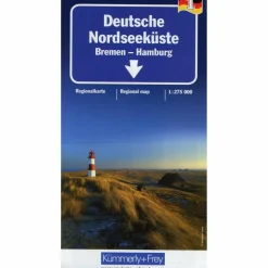 K+F DEUTSCHE NORDSEEKÜSTE 1 : 275.000 - Straßenkarte^ Straßenkarten|Straßenkarten