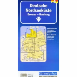 K+F DEUTSCHE NORDSEEKÜSTE 1 : 275.000 - Straßenkarte^ Straßenkarten|Straßenkarten