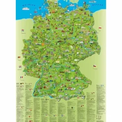 Wandkarten Und Poster*KINDER DEUTSCHLANDKARTE POSTER