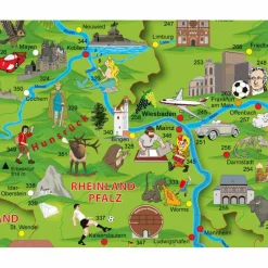 Wandkarten Und Poster*KINDER DEUTSCHLANDKARTE POSTER