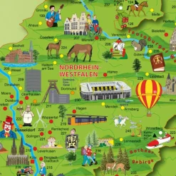 Wandkarten Und Poster*KINDER DEUTSCHLANDKARTE POSTER