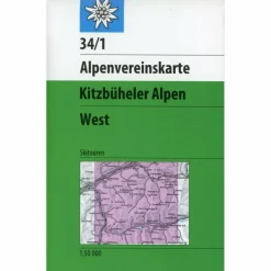 Winterkarten|Wanderkarten Und Winterkarten*KITZBÜHLER ALPEN WEST SKIAUSGABE - Winterwanderkarte