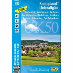 Wanderkarten Und Winterkarten|Wanderkarten Und Winterkarten*KNEIPPLAND UNTERALLGÄU 1 : 50 000 (UK50-38)