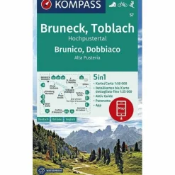 Wanderkarten Und Winterkarten|Wanderkarten Und Winterkarten*KOKA 57 BRUNECK, TOBLACH, HOCHPUSTERTAL - Wanderkarte
