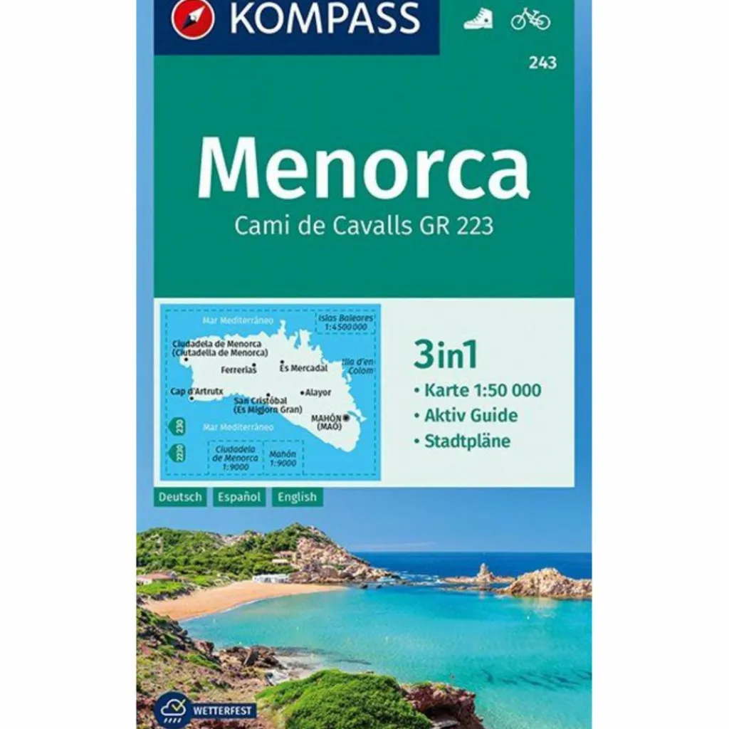 KOKA 243 MENORCA - Wanderkarte^ Fahrradkarten|Wanderkarten Und Winterkarten