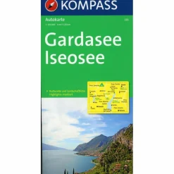 Wanderkarten Und Winterkarten|Wanderkarten Und Winterkarten*KOMPASS AUTOKARTE GARDASEE - ISEOSEE - Wanderkarte