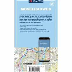 KOMPASS FAHRRAD-TOURENKARTE MOSELRADWEG 1:50.000^ Fahrradkarten|Fahrradkarten