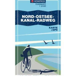 KOMPASS FAHRRAD-TOURENKARTE NORD-OSTSEE-KANAL-RADWEG^ Fahrradkarten|Fahrradkarten
