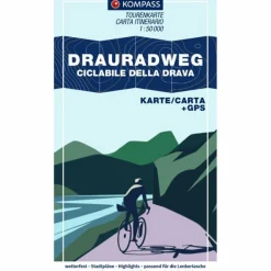 Fahrradkarten|Fahrradkarten*KOMPASS FAHRRAD-TOURENKARTE DRAURADWEG
