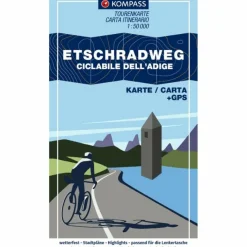KOMPASS FAHRRAD-TOURENKARTE ETSCHRADWEG^ Fahrradkarten|Fahrradkarten