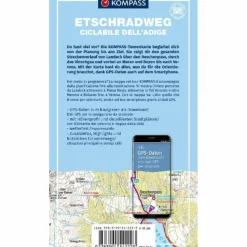 KOMPASS FAHRRAD-TOURENKARTE ETSCHRADWEG^ Fahrradkarten|Fahrradkarten