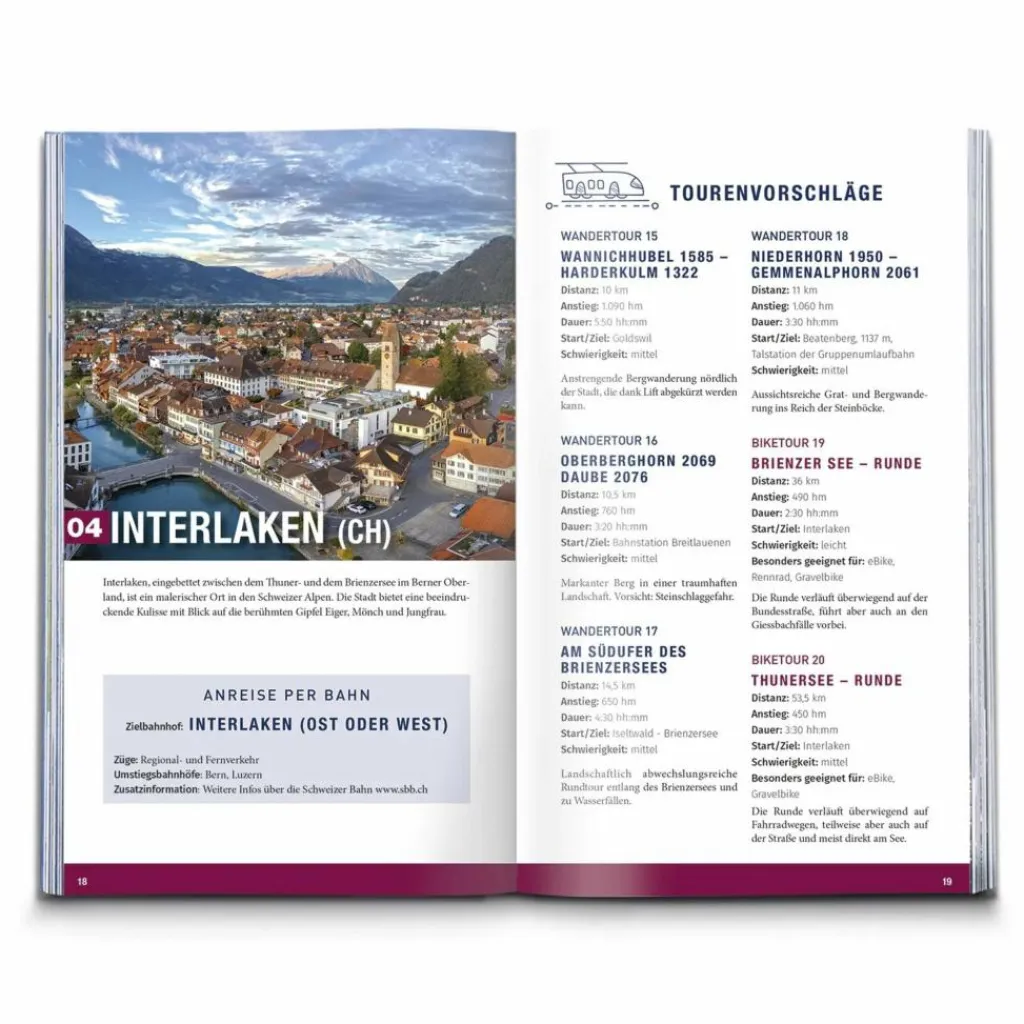 KOMPASS NÄCHSTER HALT ALPEN - MIT DER BAHN ZUM WANDERN - Wanderführer^ Wanderführer