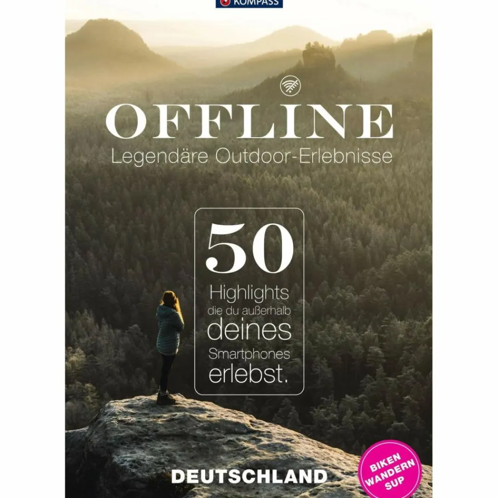 Wanderführer*KOMPASS OFFLINE - 50 LEGENDÄRE OUTDOOR-ERLEBNISSE - Wanderführer