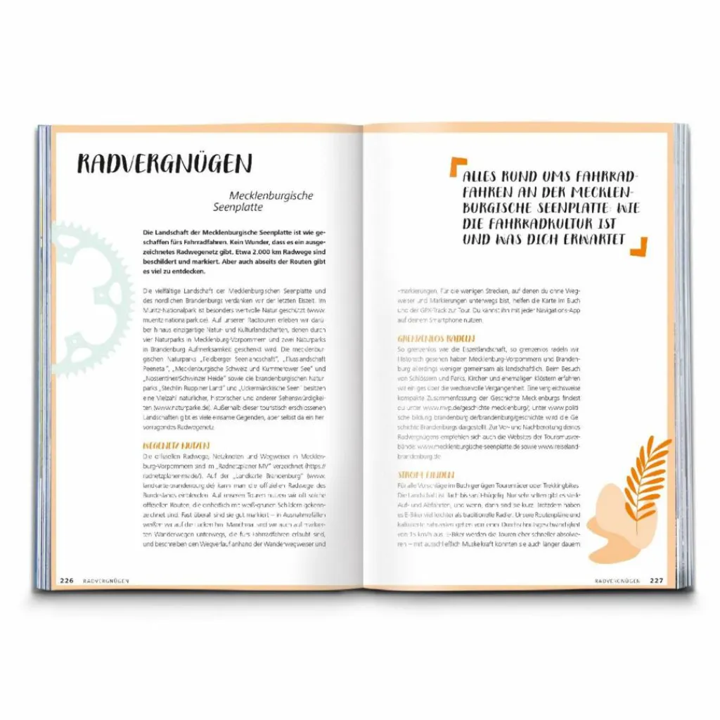 KOMPASS RADVERGNÜGEN MECKLENBURGISCHE SEENPLATTE - Radwanderführer^ Radwanderführer Und Mountainbikeführer