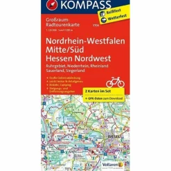 Fahrradkarten|Fahrradkarten*KOMPASS RK NRW MITTE/SÜD - Fahrradkarte