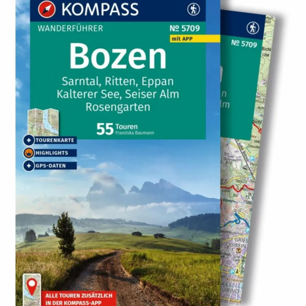 KOMPASS WANDERFÜHRER BOZEN, SARNTAL, RITTEN, EPPAN^ Wanderführer