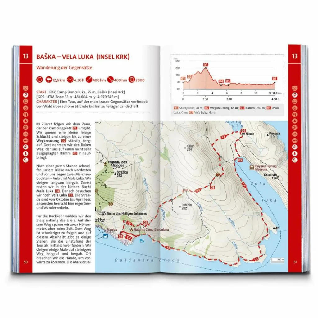 Wanderführer*KOMPASS WANDERFÜHRER DALMATIEN MIT INSELN
