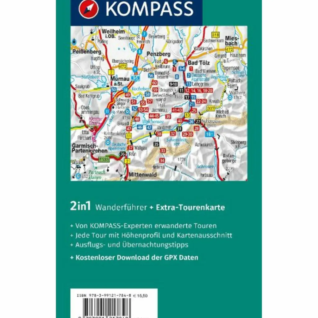 KOMPASS WANDERFÜHRER ISARWINKEL, BAD TÖLZ, LENGGRIES^ Wanderführer