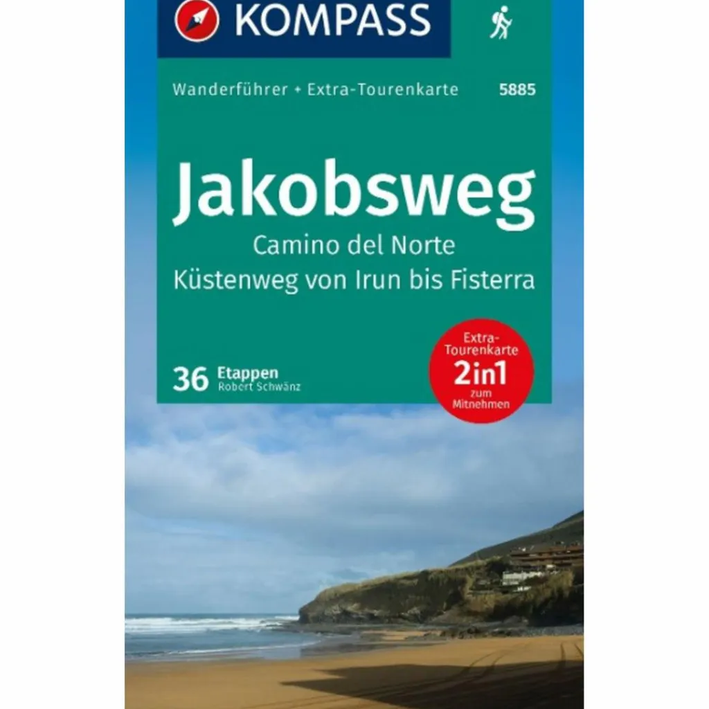 KOMPASS WANDERFÜHRER JAKOBSWEG CAMINO DEL NORTE, 36 ETAPPEN^ Wanderführer