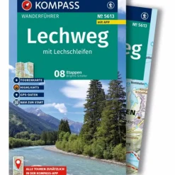 KOMPASS WANDERFÜHRER LECHWEG MIT LECHSCHLEIFEN, 16 TOUREN^ Wanderführer