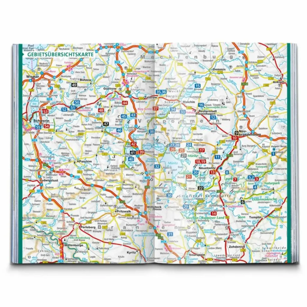 KOMPASS WANDERFÜHRER MECKLENBURGISCHE SEENPLATTE^ Wanderführer