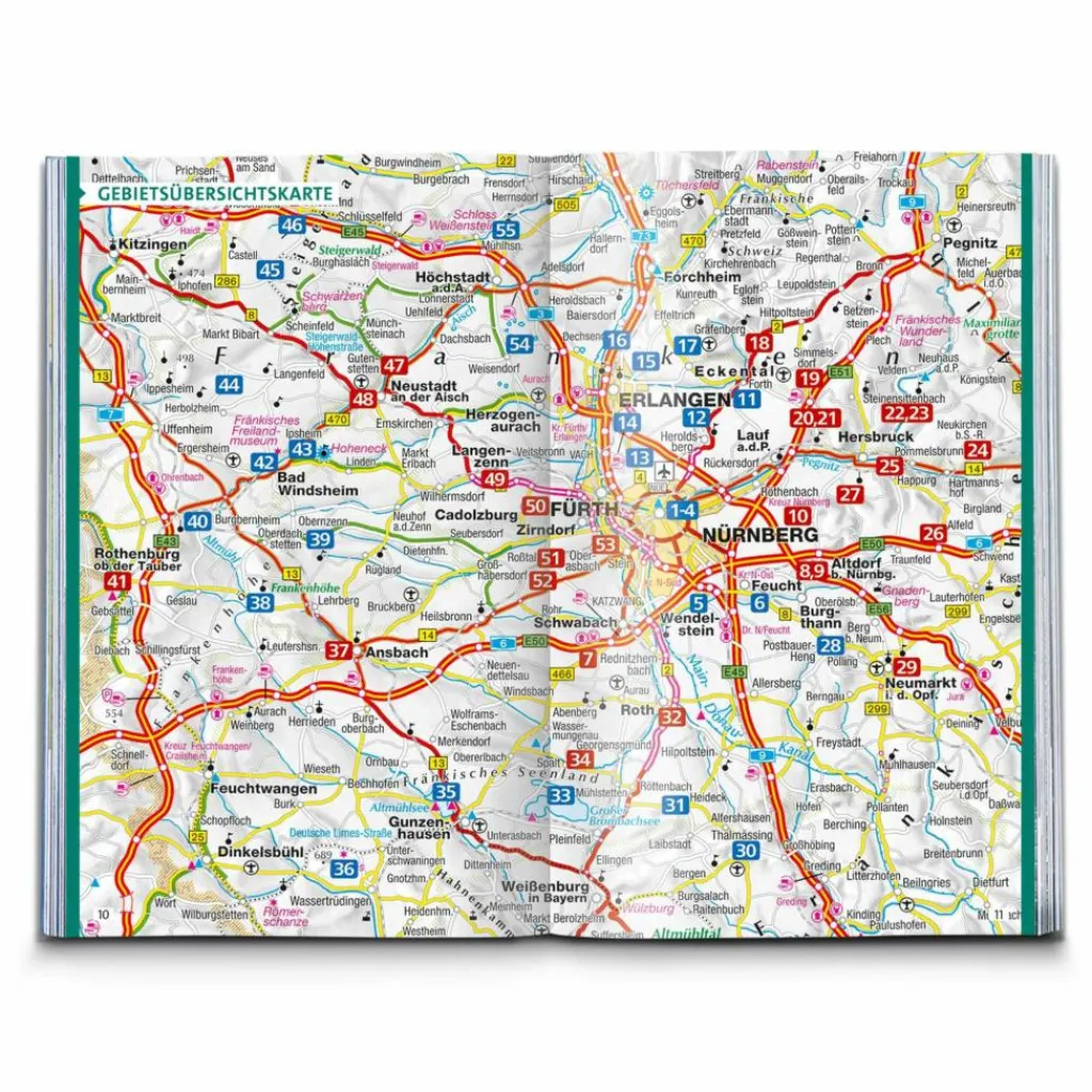 Wanderführer*KOMPASS WANDERFÜHRER NÜRNBERG, FRANKENALB, FRANKENHÖHE