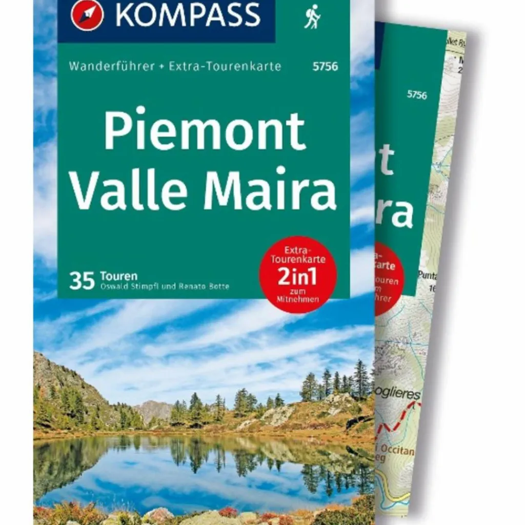 KOMPASS WANDERFÜHRER PIEMONT, VALLE MAIRA, 35 TOUREN^ Wanderführer