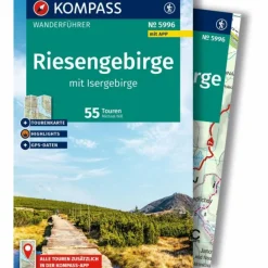 KOMPASS WANDERFÜHRER RIESENGEBIRGE MIT ISERGEBIRGE 55 TOUREN^ Wanderführer