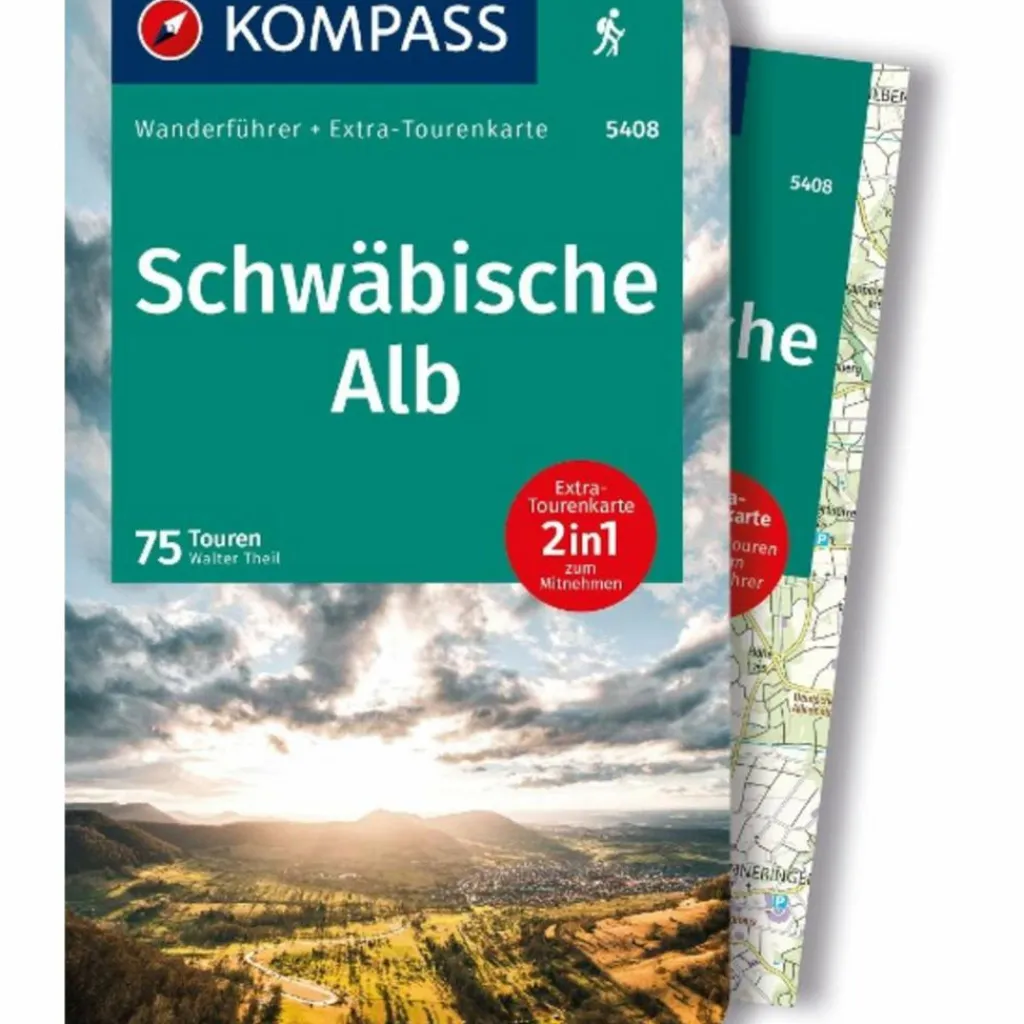 KOMPASS WANDERFÜHRER SCHWÄBISCHE ALB, 75 TOUREN^ Wanderführer