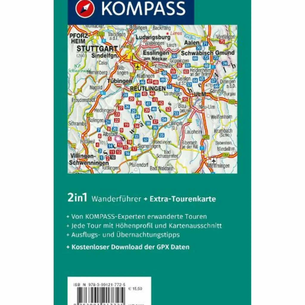 KOMPASS WANDERFÜHRER SCHWÄBISCHE ALB, 75 TOUREN^ Wanderführer